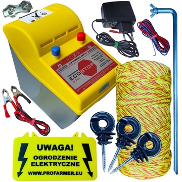 Zestaw kompletny pastuch elektryczny ogrodzenie na psa psy konia konie
