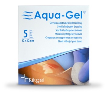 Aqua-gel opatrunek hydrożelowy oparzenia 12x12cm 1