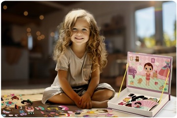 МАГНИТНАЯ ОБРАЗОВАТЕЛЬНАЯ КНИГА-ПАЗЗЛ ГЕРДЕРОБА ПАЗЗЛ ПОДАРОЧНЫЙ НАБОР