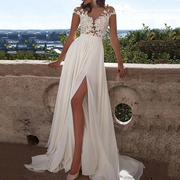 Lace Dresses For Wedding Guest Women Plus Size V-N