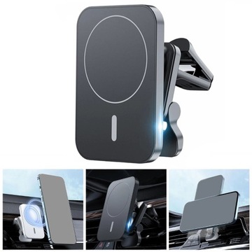 АВТОДЕРЖАТЕЛЬ QI БЕСПРОВОДНОЕ ЗАРЯДНОЕ УСТРОЙСТВО для MAGSAFE для IPHONE 15W