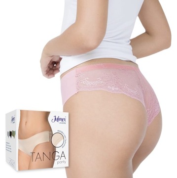 Majtki koronkowe JULIMEX TANGA damskie figi - M