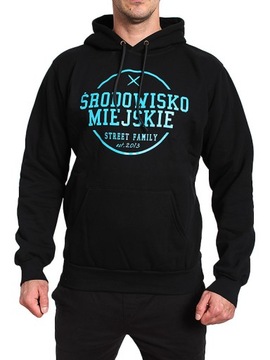 BLUZA ŚRODOWISKO MIEJSKIE 'THEME BLACK BLUE r. XL