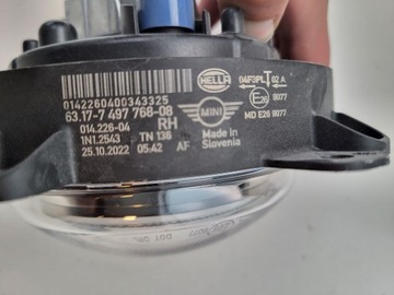 HALOGEN LED MINI COOPER F54 F55 FACELIFT PRAVÝ