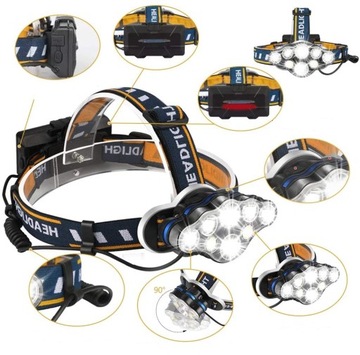 Мощная ФАРА 8 СВЕТОДИОДНЫХ ФАР Аккумулятор T6 Q5 COB ячейки