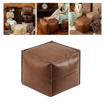 Пуф-оттоманка Марокко 17,7x17,7 дюймов, темный