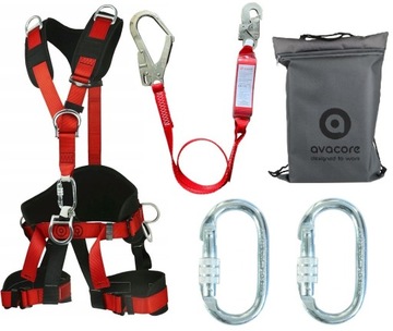 SZELKI BEZPIECZEŃSTWA GEKKO RESCUE + AMORTYZATOR + 2 x KARABIŃCZYK + WOREK