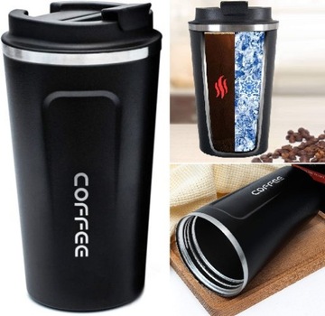 KUBEK TERMICZNY COFFEE KAWA TERMOS SZCZELNY 510ML SMART NA KAWĘ HERBATĘ