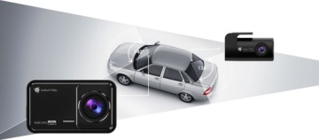 Автомобильная камера Navitel R385 GPS + карта памяти Samsung Evo Plus 64 Гб