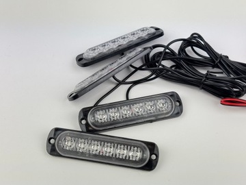 Lamp Blue Strobe в фиктивном kogut 24 светодиодных 4 ПК. 12 В 24 В с дистанционным управлением