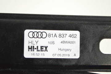 AUDI Q2 GA 2019 RHD PŘEDNÍ PRAVÝ ZVEDÁK OKNO DVEŘE