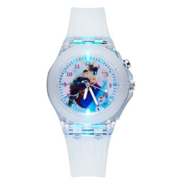 ZEGAREK LED KRAINA LODU FROZEN ELSA ANNA ŚWIECĄCY