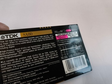 TDK SA 80 FOIL FOIL SA80 1990 *1817