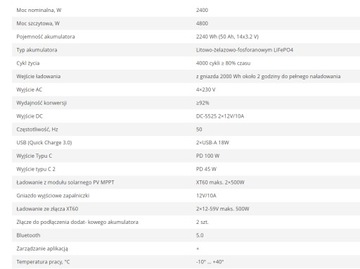Электростанция Könner&Söhnen Powerbank 2400 Вт / 4800 Вт 2240 Втч KS 2400PS