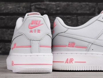 Buty sportowe Nike Air Force 1 LV8 3 SZARY RÓŻOWY