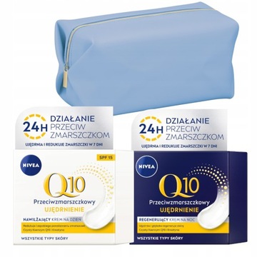 NIVEA Q10 Krem przeciwzmarszczkowy nawilżający na Dzień 50ml i Noc 50ml