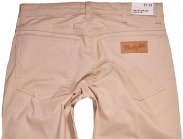 WRANGLER spodnie SLIM high waist BEIGE classic TEXAS SLIM _ W32 L32