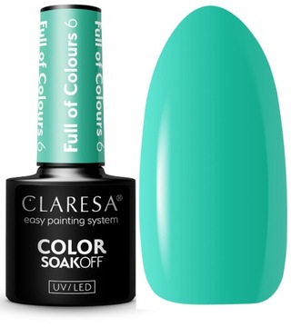 CLARESA LAKIER HYBRYDOWY TURKUSOWY FULL OF COLOURS 6