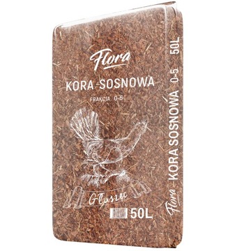 Kora sosnowa 50L frakcja 0-5 FLORA