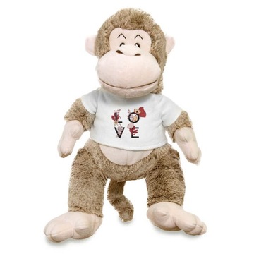 Плюшевый мишка Тедди с принтом талисмана обезьяны ко Дню святого Валентина, подарок