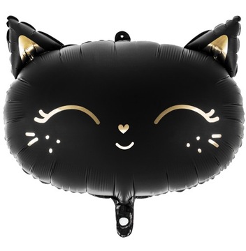 Balon foliowy Kotek Czarny - 48*39 cm