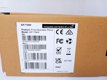 БИЗНЕС-ТЕЛЕФОН YEALINK SIP-T54W PRIME