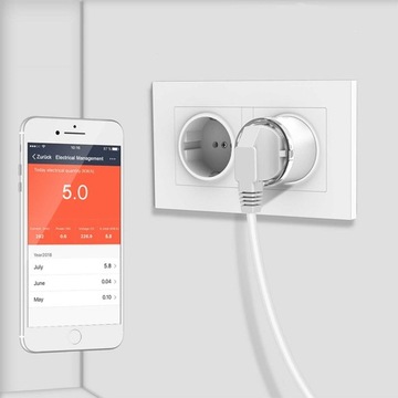 Программатор таймера ИНТЕЛЛЕКТУАЛЬНАЯ умная Wi-Fi розетка TUYA Таймер Ваттметр