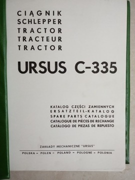 Каталог запчастей URSUS 335 ОРИГИНАЛ НОВЫЙ PRL
