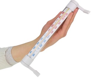 НАРУЖНЫЙ ОКОННЫЙ ТЕРМОМЕТР ДЛЯ ОКОН И СТЕН, ДЛИННЫЙ