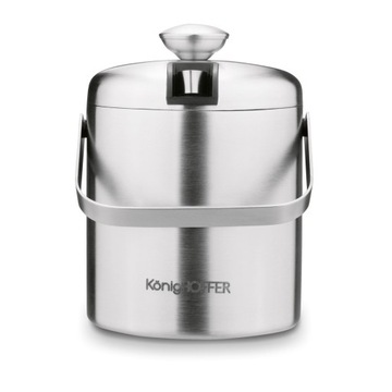 SATIN ICE BUCKET вакуумный контейнер для льда CUBE + щипцы Луго