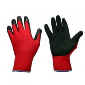 Rękawice robocze czerwone latex rozmiar 7 1 para