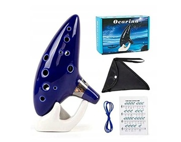 КЕРАМИЧЕСКАЯ ОКАРИНА ZELDA+ЧЕХОЛ+ПОДСТАВКА -ПЛ!