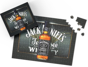 PUZZLE - WHISKY WHISKEY ALKO - PREZENT NA ŚWIĘTA WZORY - 96el + PUDEŁKO