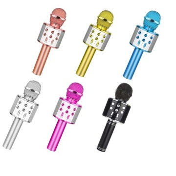 MIKROFON DLA DZIECI BEZPRZEWODOWY KARAOKE BLUETOOTH GŁOŚNIK NA PREZENT