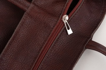 коричневая КОЖАНАЯ СУМКА из мягкой итальянской кожи
