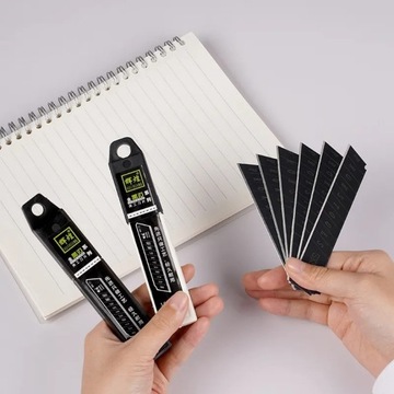 НАБОР ЗАПАСНЫХ ЛЕЗВИЙ ДЛЯ НОЖА ДЛЯ ОБОЕВ 10шт. ПРОЧНОЕ ЛЕЗВИЕ ТОЛЩИНОЙ 0,5ММ