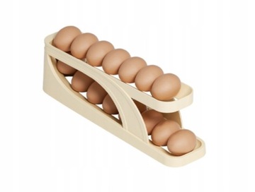 POJEMNIK ORGANIZER NA JAJKA DO LODÓWKI REGAŁ PÓŁKA PODAJNIK JAJEK
