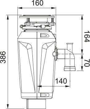 ИЗМЕЛЬЧИТЕЛЬ ДЛЯ ОТХОДОВ FRANKE SLIM 75
