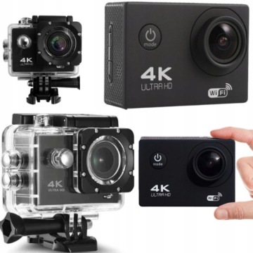 СПОРТИВНАЯ КАМЕРА FULL HD WIFI PRO GO ВОДОНЕПРОНИЦАЕМЫЕ АКСЕССУАРЫ КРЕПЛЕНИЯ