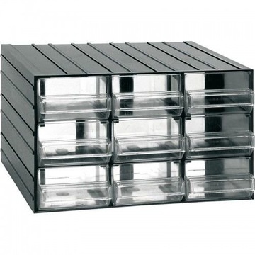 Organizer modułowy 9 szufladek 382 x 290 x 230mm