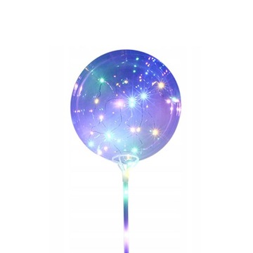 DUŻY ŚWIECĄCY BALON FOLIOWY ŚWIATEŁKA LED MOCNY