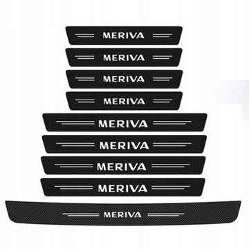 9 Naklejka na Progi Drzwiowe do Opel Meriva