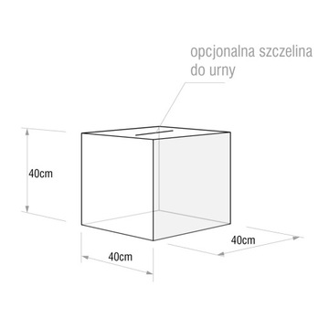 Урна картонная 40х40х40см.