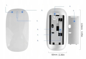 МЫШЬ BLUETOOTH ДЛЯ APPLE MAC MACBOOK IPAD IPHONE