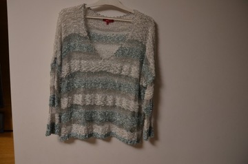 sweter z metaliczną nitką r. s/m