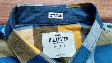 HOLLISTER Koszula męska Epic Flex Stretch bawełna LOGO L