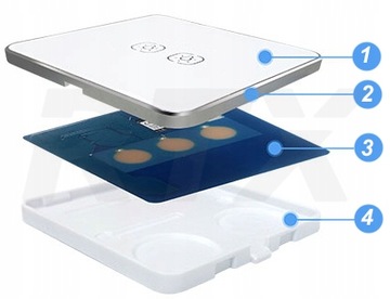 2-канальный сенсорный пульт дистанционного управления ZigBee Tuya