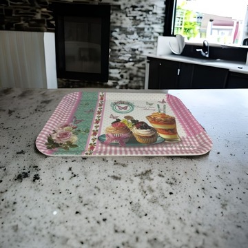 Пластиковый поднос, прямоугольный кухонный поднос, 38х28.