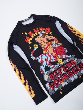 Рашгард MANTO с длинным рукавом LUTADOR x Ваня Дудка черный размер L