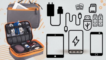 СУМКА-ОРГАНИЗАТОР ДЛЯ КАБЕЛЕЙ ЗАРЯДКИ ФЛЕШ-SSD